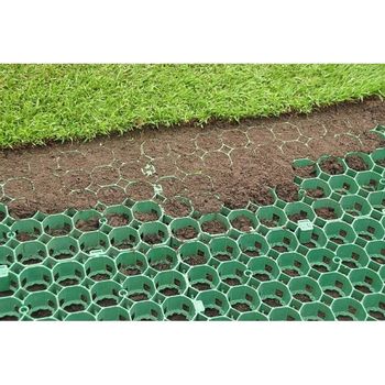 купить Газонная решетка пластиковая для защиты травы 39,5x39,5 см H=40 мм зеленая в Кишинёве 