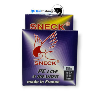 Шнур плетёный Sneck PE line 4 BRAIDED 100м 	 0.10mm 0.12mm 0.14mm 0.16mm 0.18mm 0.20mm 0.22mm 0.25mm 