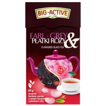 cumpără Big-Active Black tea with Earl Grey & Rose Petals  80g în Chișinău 