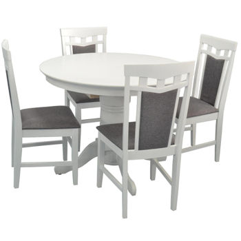 Costacurta Стол Capella White + 4 стулa Deepa R