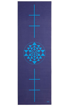 Коврик для йоги Leela Collection Yantra blue 