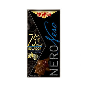 Novi Ciocolata Extra Neagra 75% Ecuador 75g. 