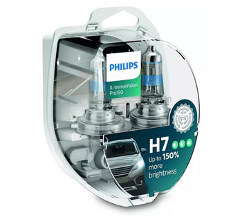 PHILIPS H7 X-treme VISION Pro150 +150% 12V 55W PX26d BL (2 шт.) 