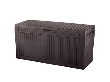 Ladă pentru depozitare Keter Patio 270L, 117X45X57cm, maro 