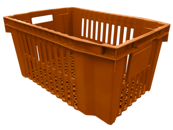 купить Пластиковый ящик оранжевого цвета, размеры 600x400x280 мм в Кишинёве 