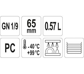 cumpără Recipient GN 1/9 65 mm PC în Chișinău 