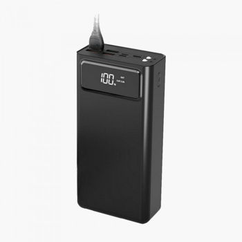 Power Bank XO 50000 mAh with digital display, PR125 Black (3input 4 output) 