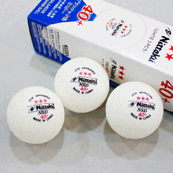 Мячик для настольного тенниса Nittaku NSD Plastic 3*** 550812 white (9269) 