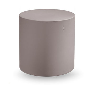 Pouf LYXO COSMOS HOME FITTING CYLINDER TAUPE pouf d45 cm HF320-D00450-120 (Taburet pouf cilindru)