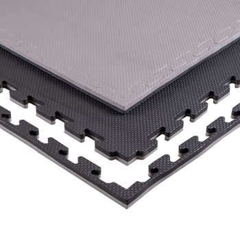 Tatami mat Eva Puzzle 1x1 m, 2 cm, 80 kg/m3 inSPORTline Sazegul 25874-1 black-grey (10246) 