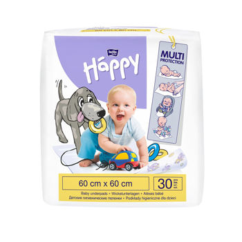 Впитывающие пеленки для постели Bella Happy, 60x60 см, 30 шт. 