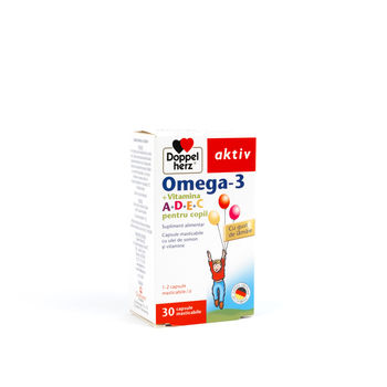 cumpără Doppelherz Kids Omega3+Vit A+D+E+C 325mg caps. N30 în Chișinău 