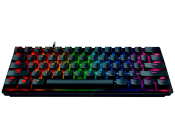 Razer Keyboard Optical Huntsman Mini 60% Clicky Purple Switch US Layout Mercury Edition 