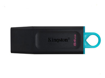 64GB USB3.2 Flash Drive Kingston DataTraveler Exodia (DTXM/64GB), Black-Blue, Plastic, Slider Cap 