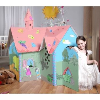 купить Essa Toys Картонный домик-раскраска, Candy House в Кишинёве 