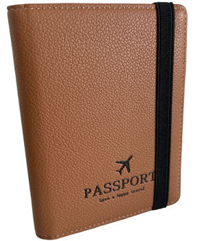Обложка для паспорта Travel Brown 