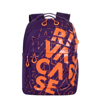 Backpack Rivacase 5430, for Laptop 15,6" & City bags, Violet/Orange 