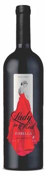 Vinuri de Comrat Lady in Red Isabella, demidulce roșu,  0.75 L 