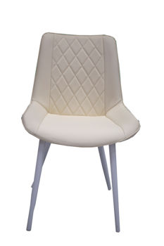 Scaun DC 6020 carcasa alba, piele ivory 