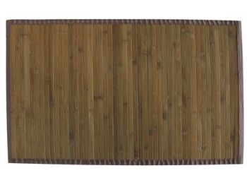 Коврик для ванной комнаты 50X80cm MSV коричневый, бамбук 