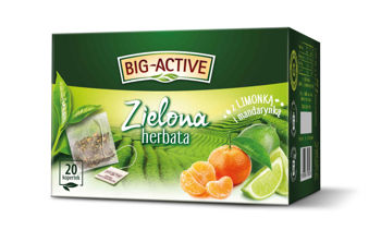 купить Чай зеленый Big Active with Mandarine & Lime, 20 шт в Кишинёве 