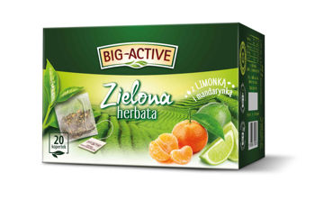 Чай зеленый Big Active with Mandarine & Lime, 20 шт 