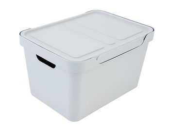 Container cu capac Econova Luxe 18l, 38X27.6X22cm, gri deschis 