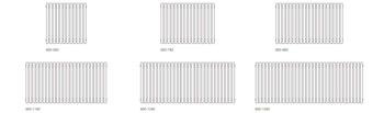 Radiator horizontal Terma TUNE VWS 600x590mm 