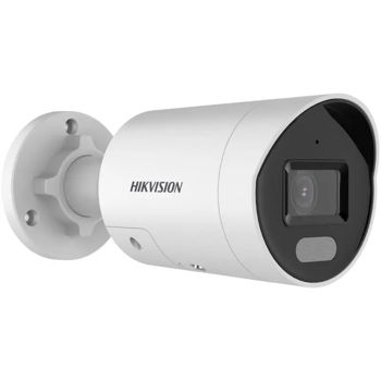 купить 4 МПx POE 2.8mm ColorVu Стробоскопический свет и звуковое предупреждение Стационарная мини-камера Bullet Network DS-2CD2047G2-LU/SL в Кишинёве 