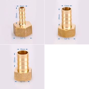 купить Переход для шланга D.  1/2" x 15 мм М бронзовый HS в Кишинёве 