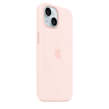 iPhone 15 Silicone Case with MagSafe - Light Pink 