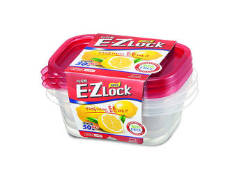 Set containere alimentare EZ Lock 3buc, 0.27l, 15X9X5cm 