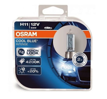 OSRAM H11 COOL BLUE INTENSE 4200K 12V 55W PGJ19-2 (64211CBI BOX) 