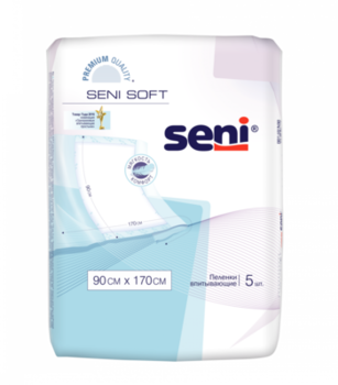 Впитывающие пеленки для постели Seni Super Soft, 90x170 см, 5 шт. 