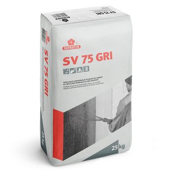 Tencuiala pe baza de ciment SV 75 gri 25kg 