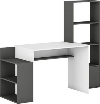 Masa birou Table 2 graphite / white 
