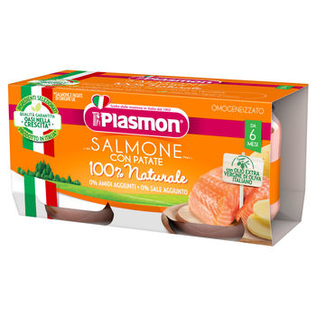 cumpără Plasmon Piure omogenizat din somon si legume, +6 luni, 2x80g în Chișinău 