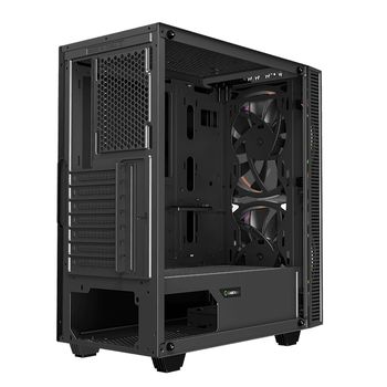 Case ATX GAMEMAX Black Hole, w/o PSU, 2x200mm ARGB fans, PWM hub,Transparent panel, USB3.0, Black 