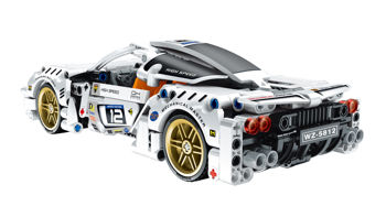 5812, iM.Master Bricks: Pull Back White Racer. 437 pcs 
