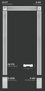 D 417 (7.6 x 7.6 x 2.5 cm.) 