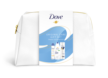 Cadou DOVE WOMEN ORIGINAL (Gel de Duș 250 ml + Loțiune 250 ml + Deo 150 ml) + Gentuță Gratis  2023 