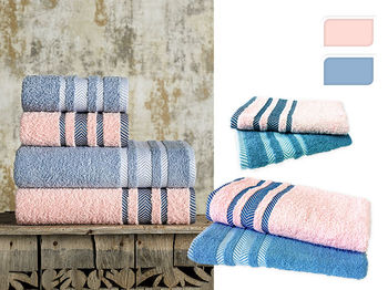 Набор полотенец 2шт 50X90cm + 2шт 70X140cm NH Towel Set, х/б 