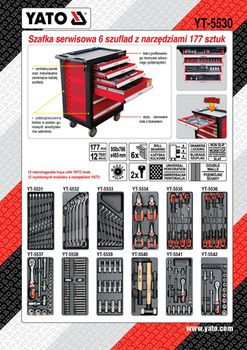 Tumba service cu scule Yato YT5530 