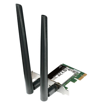 D-Link DWA-582/RU/B1A Wireless AC1200 Dual-band PCI Express Adapter, 802.11a/b/g/n and 802.11ac, switchable Dual band 2.4 GHz or 5 GHz. Up to 867 Mbps data transfer rate in 802.11ac mode (5 GHz)