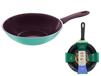 Tigaie WOK Ballarini Caprera 28cm, inductie, verde 