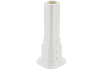 купить Декоративная накладка на трубу (D. 16-20) для радиатора пластиковая (белая) (2,4", 50-160 мм)  RADIVA в Кишинёве 