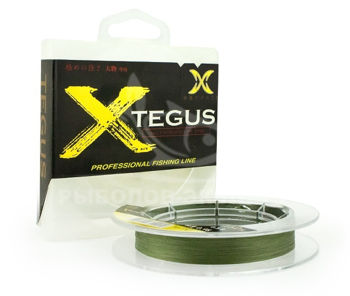 Шнур X-TEGUS  150m  #0,8  14lb moss green 