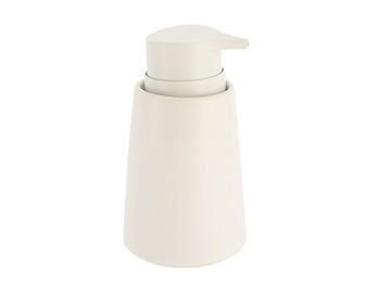 Dozator pentru săpun Tendance Solid Color 420ml, alb, din ceramică 