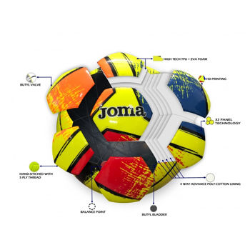 Футбольный Мяч Joma - Dali Ii Fucsia Turquesa T4 