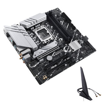 Placa de baza ASUS PRIME B760M-A WIFI Intel B760, LGA1700, Dual DDR5 7200+MHz, PCIe 4.0 x16, Display Port/2xHDMI, USB3.2, USB Type-C, SATA RAID, 2 x M.2 slots PCIe 4.0 x4, SB 8-Ch., 2.5Gb Ethernet, Wi-Fi 6 802.11ax, Aura Sync RGB Lighting